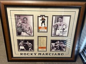 Rocky Marciano Signed Photo With Frame 30 By 36
