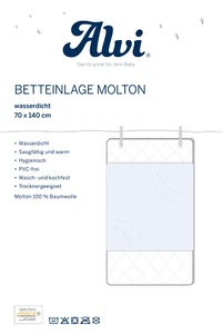 Alvi Betteinlage Molton Matratzenauflage Matratzenschoner Wasserdicht Unterlage - Bild 1 von 8