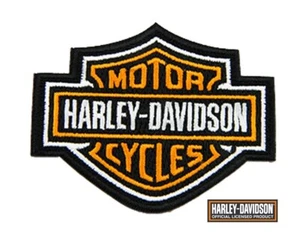 HARLEY DAVIDSON CLASSIC BAR & SHIELD VEST PATCH  **SMALL ** - Picture 1 of 4