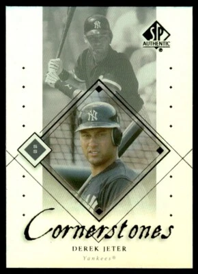 2000 SP Authentic Cornerstones Derek Jeter New York Yankees #C4 - Image 1 of 2