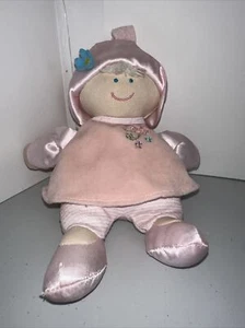 "Muñeca a rayas blancas rosa preferida para niños bebé rubia azul Lovey juguete suave volante 8""" - Imagen 1 de 22
