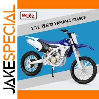 Moto Miniature Maisto 1:12 Yamaha YZ450F Diecast Motorcycle Modèle Réduit - Photo 1/4