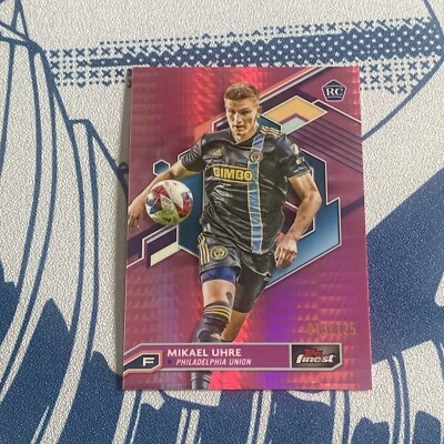 Mikael Uhre 2023 Topps Finest MLS Rookie Pink /125 Philadelphia Union  - Image 1 of 3