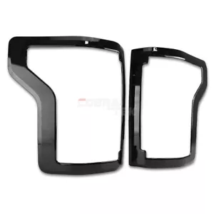 Gloss Black Tail Light Cover Trim For 2015–2020 Ford F150 F-150 ABS Stick On - Picture 1 of 7