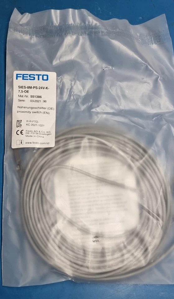 Festo Proximity sensor - SIES-8M-PS-24V-K-7,5-OE - Image 1 of 1
