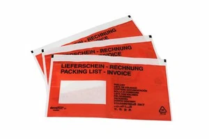Lieferscheintaschen DocuFix selbstklebend Versandtaschen Begleitpapiertaschen - Bild 1 von 2
