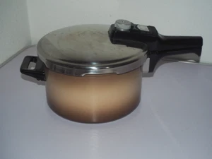 Olla a presión - Silit Sicomatic-A - Esmalte - Marrón - Vintage - 4,5 litros - Imagen 1 de 4