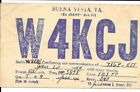 QSL 1949 Buena Vista VA     radio card