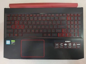 PALMREST CASE WITH KEYBOARD&TOUCHPAD FOR ACER NITRO 5 AN515-54 MODEL N18C3 - Picture 1 of 7