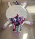 Handmade Crochet Unicorn Kid Play Rug/Carpet Mat Nursery Room Decoration Toy