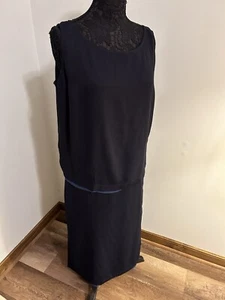 Liz Claiborne Elisabeth 2 Piece Tank Skirt Blue 14 Top 20 Skirt - Picture 1 of 9