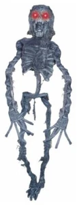 10" Rotten Light-Up Demon Skeleton Spooky Creepy Reaper Halloween Prop 2008 - Picture 1 of 4