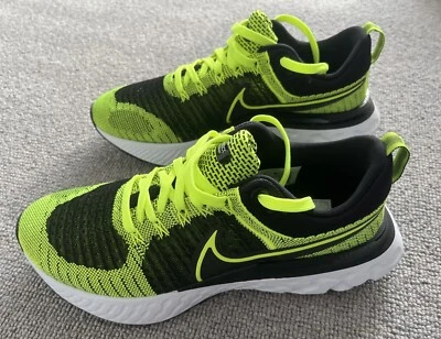 Nike React Infinity Run Flyknit 2 Volt Black Sequoia CT2357-700 - Image 1 of 4