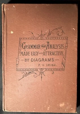 Grammar and Analysis Made Easy and Attractive by Diagrams 1883 FV Irish RARE VTG - Image 1 of 4
