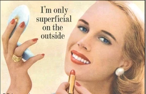 I'm Only Superficial On The Outside funny fridge magnet - Picture 1 of 1