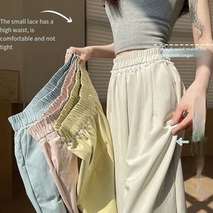 High Waist Harem Pants Casual Outing Leisure Style Regular Length Solid Pattern - Picture 1 of 63