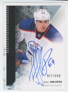 2013-14 SP AUTHENTIC Nail Yakupov FUTURE WATCH RC ROOKIE AUTO /999 - Picture 1 of 2