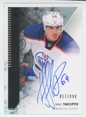 2013-14 SP AUTHENTIC Nail Yakupov FUTURE WATCH RC ROOKIE AUTO /999 - Image 1 of 2
