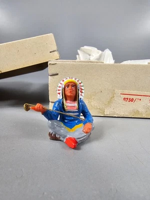 DDR Gummi Indianer Grauer Bär blau/grau Richard Hopf NEU unbespielt - Bild 1 von 2