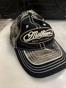 Mathews Solo Cam Strap Adjustable Baseball Dad Hat Cap Embroidered Camo Black - Picture 1 of 6
