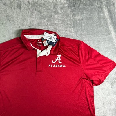 Fanatics Alabama Crimson Tide Polo Shirt NCAA Athletic Fit 2XL - Image 1 of 4