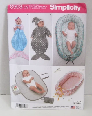 Simplicity 8568 Swaddle Sacks, Changing Pad & Baby Nests For Babies Pattern UC - Image 1 of 2