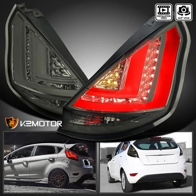 Smoke Fits 2011-2013 Ford Fiesta Hatchback LED Bar Tail Lights Lamps Left+Right Foto 1 de 4