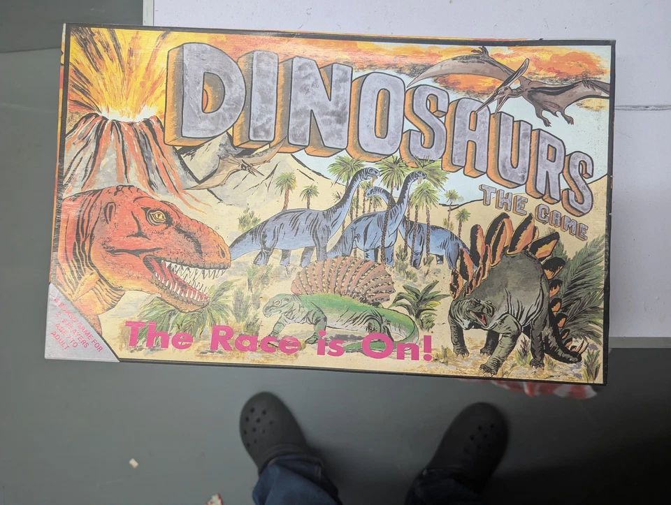 Dinosaurs The Race Is On Vintage 1992 Family Board Game BMI UK - Image 1 of 3