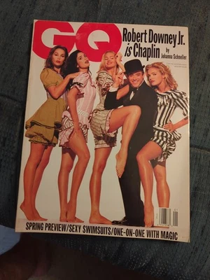 GQ Gentlemen's Quarterly January 1993 Robert Downey Jr - Image 1 of 4