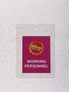 Thunderball License To Thrill Laminate Pass Original Working Personnel 2003 - Picture 1 of 12