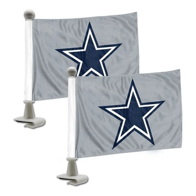 Dallas Cowboys Car Flag Set, Ambassador Style, 4x6 Inch Double Sided Flags,... - Image 1 of 2