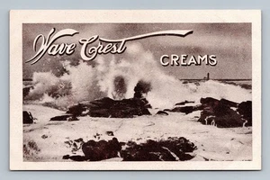 Vintage Wave Crest Creams Advertising Postcard Maine Photo-Type - Picture 1 of 2