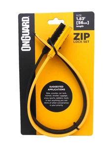 OnGuard ZipLock Combo Lock - Black/Yellow, Pack of 2 - Picture 1 of 1