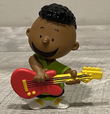 Franklin With Guitar Peanuts Gang Just Play Vintage 3” PVC Figura Charlie Brown Foto 1 de 4