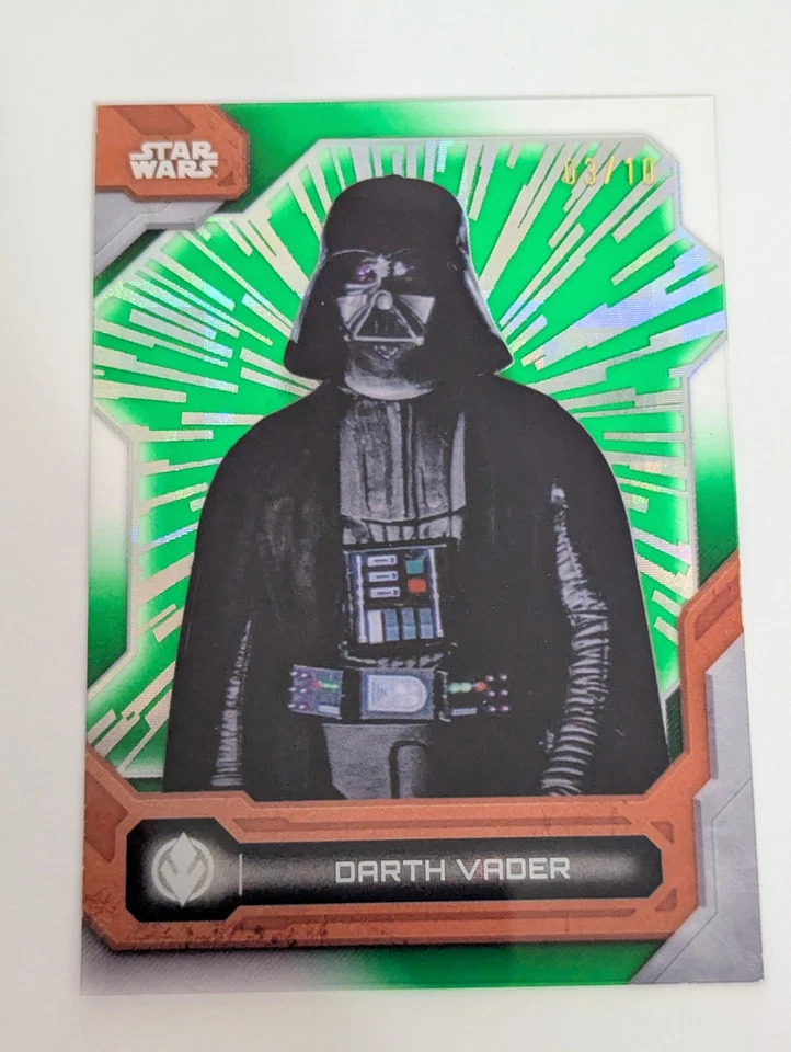 2024 Topps Star Wars High Tek #26 Darth Vader Green Diffractor 03/10  - Image 1 of 3