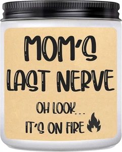 Moms Last Nerve Candle, Mother's Day Candle Gifts for Women - Funny Mother's Day - Picture 1 of 12