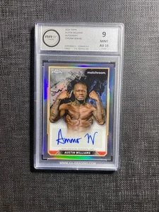Austin Williams Autógrafo Topps Cromo Boxeo Grado AA 9 Como Nuevo - Imagen 1 de 2