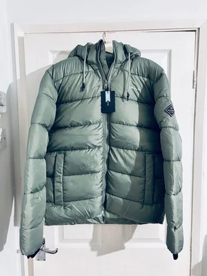 Gant Men's Mint green puffer Jacket Active cloud New - Image 1 of 4