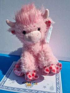 Build A Bear Strawberry Highland Cow BNWT Plush Strawberry Cow - Picture 1 of 10