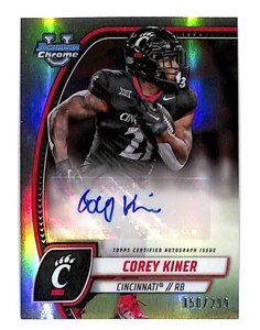 2024 Corey Kiner Bowman U Chrome Chrome Prospect Auto #PA-CKI Refractor /299 - Picture 1 of 2