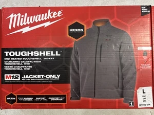 Milwaukee M12 12V Mens Heated Toughshell Jacket (Bare Tool), Gray, Large - Picture 1 of 6