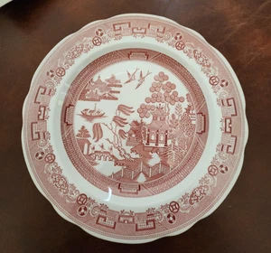 RED Spode WILLOW- GEORGIAN SERIES COLLECTOR/DINNER PLATE 10 1/2" - Picture 1 of 7