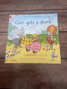 Croc Gets a Shock Usborne Phonics Leser Taschenbuch Mairi Mackinnon - Bild 1 von 3