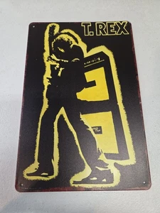 Letrero de metal de aspecto rústico T. Rex, música rock clásico 8x12  - Imagen 1 de 9