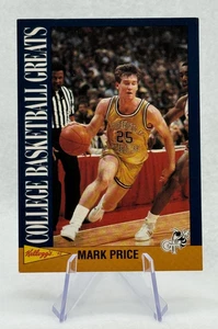 Mark Price 1992 Kellogg's Raisin Bran College Basketball Greats #10 Georgia Tech - Picture 1 of 2