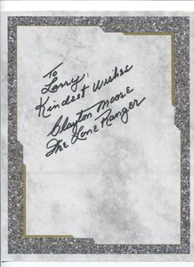 Clayton Moore Signed 8.5 x 11 Inch Page Autographed Vintage Actor Lone Ranger - Picture 1 of 2
