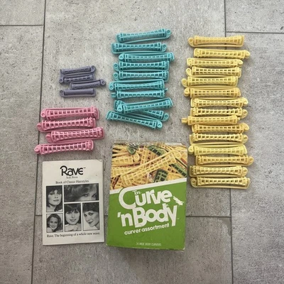 33 Curve n Body Curver Assortment (1+ Boxes) 1980s Gillette Perm Rods VTG - Image 1 of 4