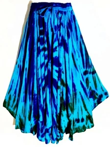 **NEU** Viskose Baumwolle Chiffon Batik Rock - M/L **NEU** - Bild 1 von 1