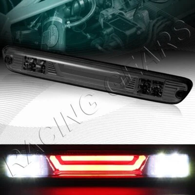 LENTE DE FUMAÇA BARRA LED TERCEIRA 3ª LUZ TRASEIRA DE FREIO + LÂMPADA DE CARGA AJUSTE 04-12 GMC CANYON - Imagem 1 de 4