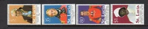 ST LUCIA MNH 1974 SG379-382 FRÜHERE GOUVERNEURE VON ST LUCIA - Bild 1 von 1